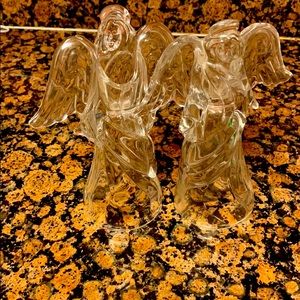 Crystals Angel Candle Holder  Set